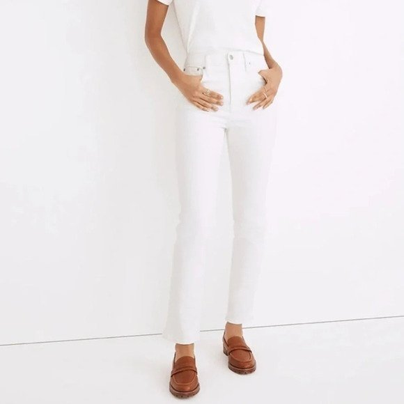 New Madewell Perfect Vintage Jeans Size 24 Tile White - Picture 1 of 10